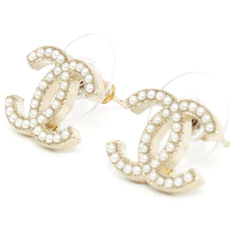 chanel perlen ohrringe